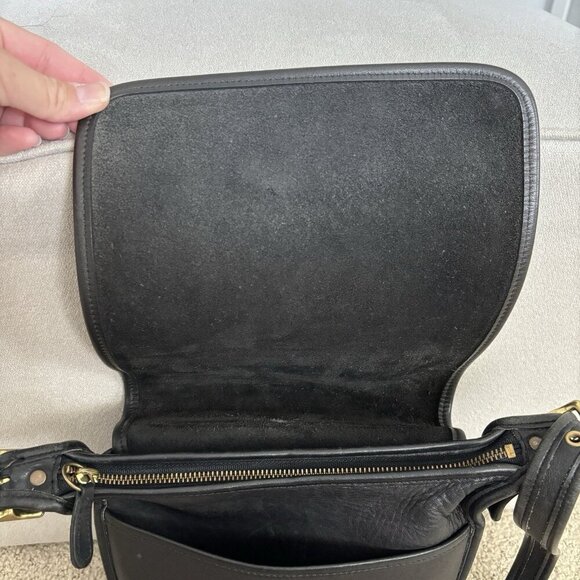 Coach Black Vintage Legacy Flap Bag Crossbody Leather Purse - Picture 5 of 14